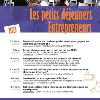 CAH Affiche PDJ Entrepreneurs 1er semestre 2023